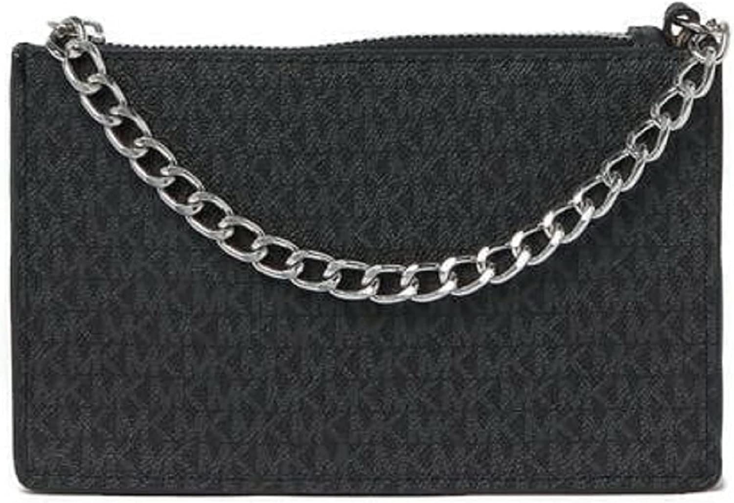 Michael Kors MK Logo Black Signature Fanny Pack Belt Bag Small