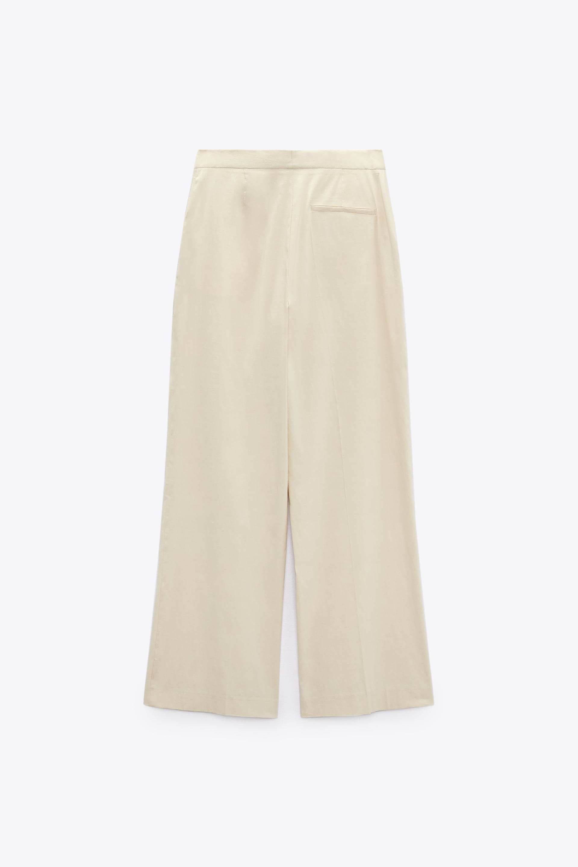 Zara LINEN BLEND DARTED TROUSERS